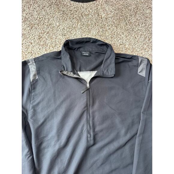 NIKE GOLF jacket size Men's XL; Black & Gray, Lightweight windbreaker - Picture 7 of 13